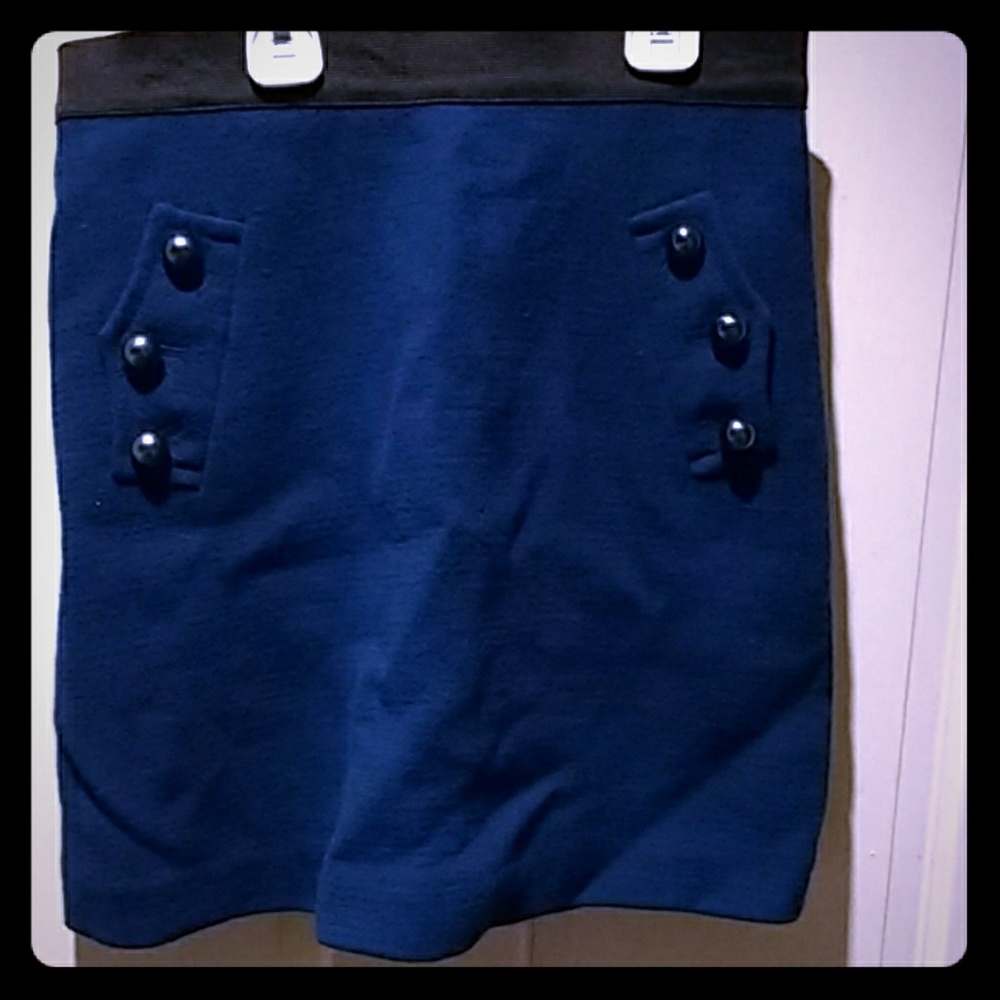 3.1 Phillip Lim Navy skirt with pockets